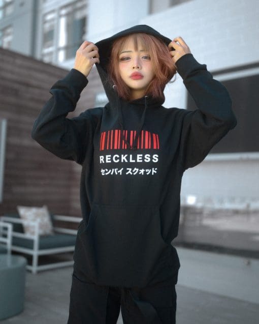 Black reckless hoodie best sale